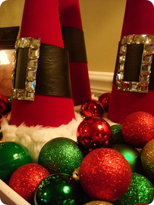 Santa hat decorations